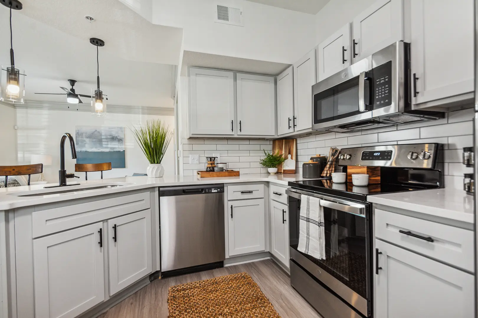 Open concept kitchen